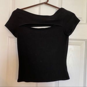 NWOT Groceries apparel black crop top